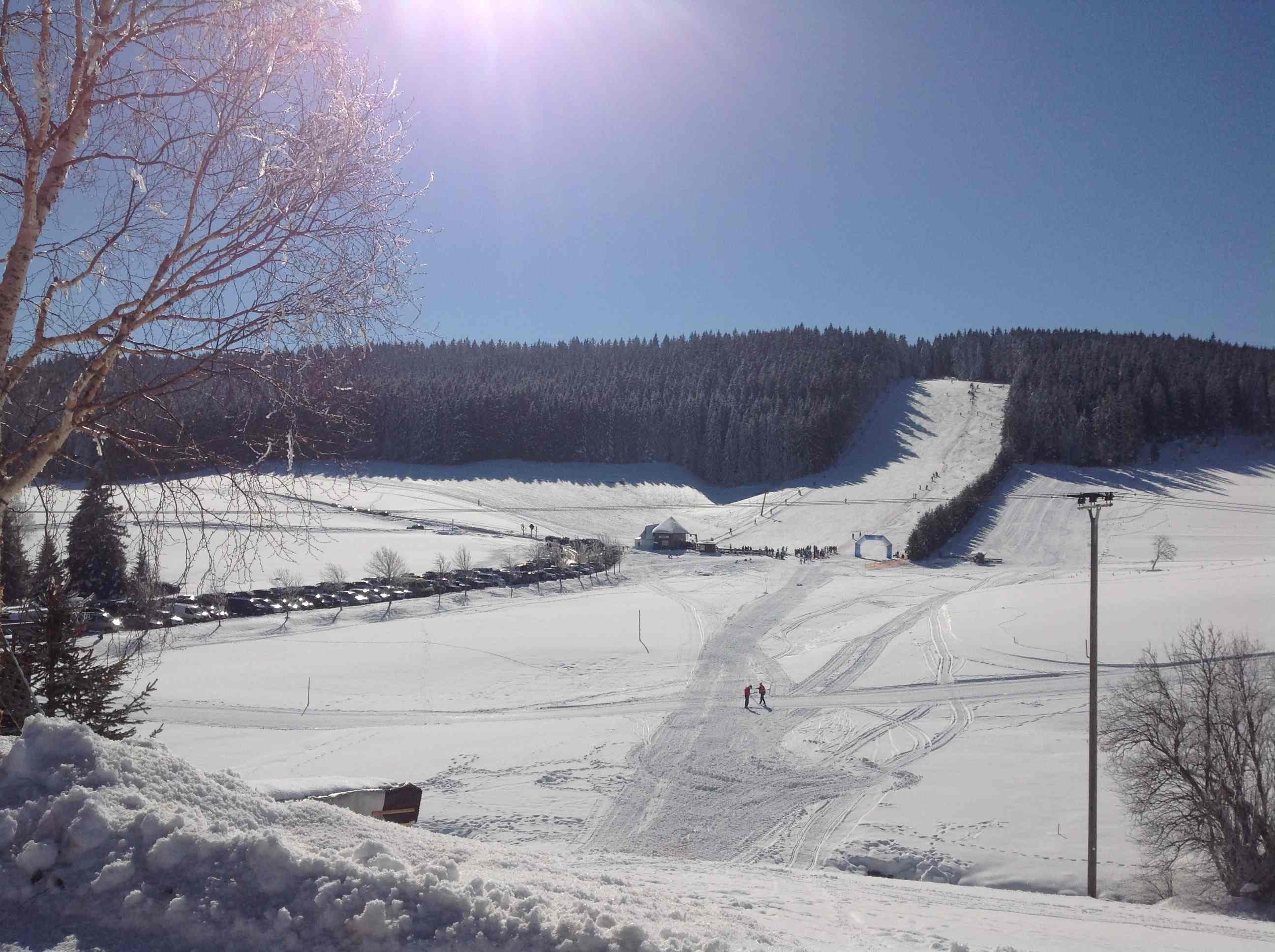 Blick auf den Rössle-Skilift