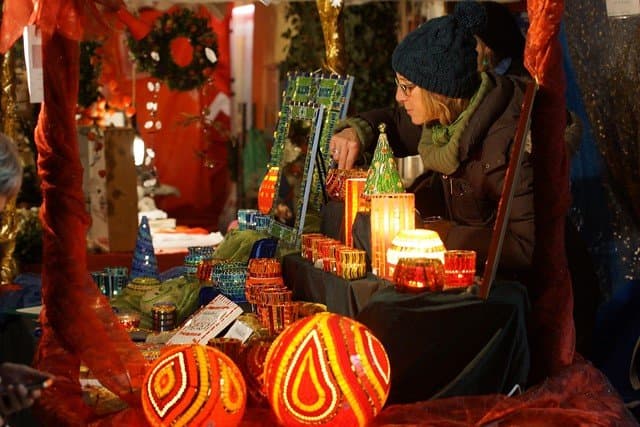Stand at the Christmas market in Tübingen