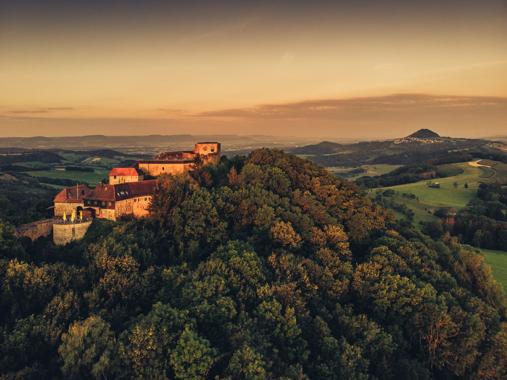 Sonnenaufgang Burgruine Rechberg