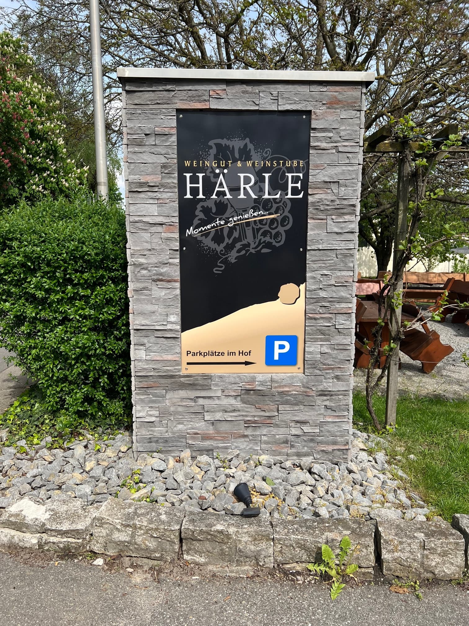 Werbeschild Weingut Härle | Abstatt| HeilbronnerLand