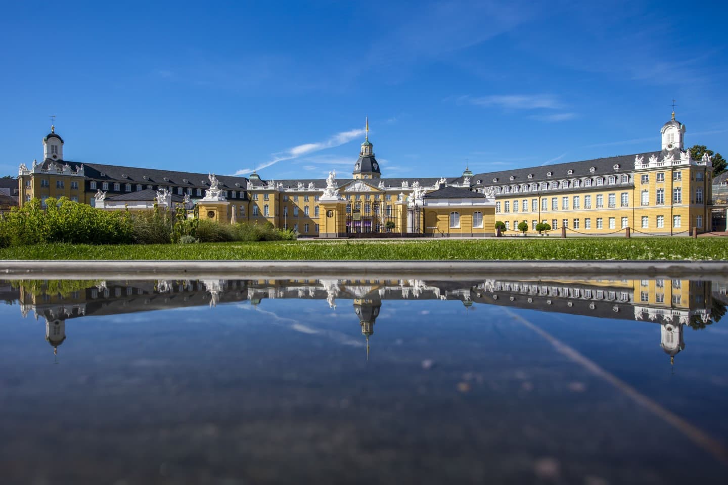 Castle reflection in water