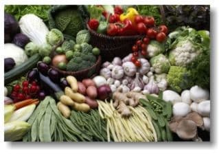 Eine Auswahl an knackigem Gemüse