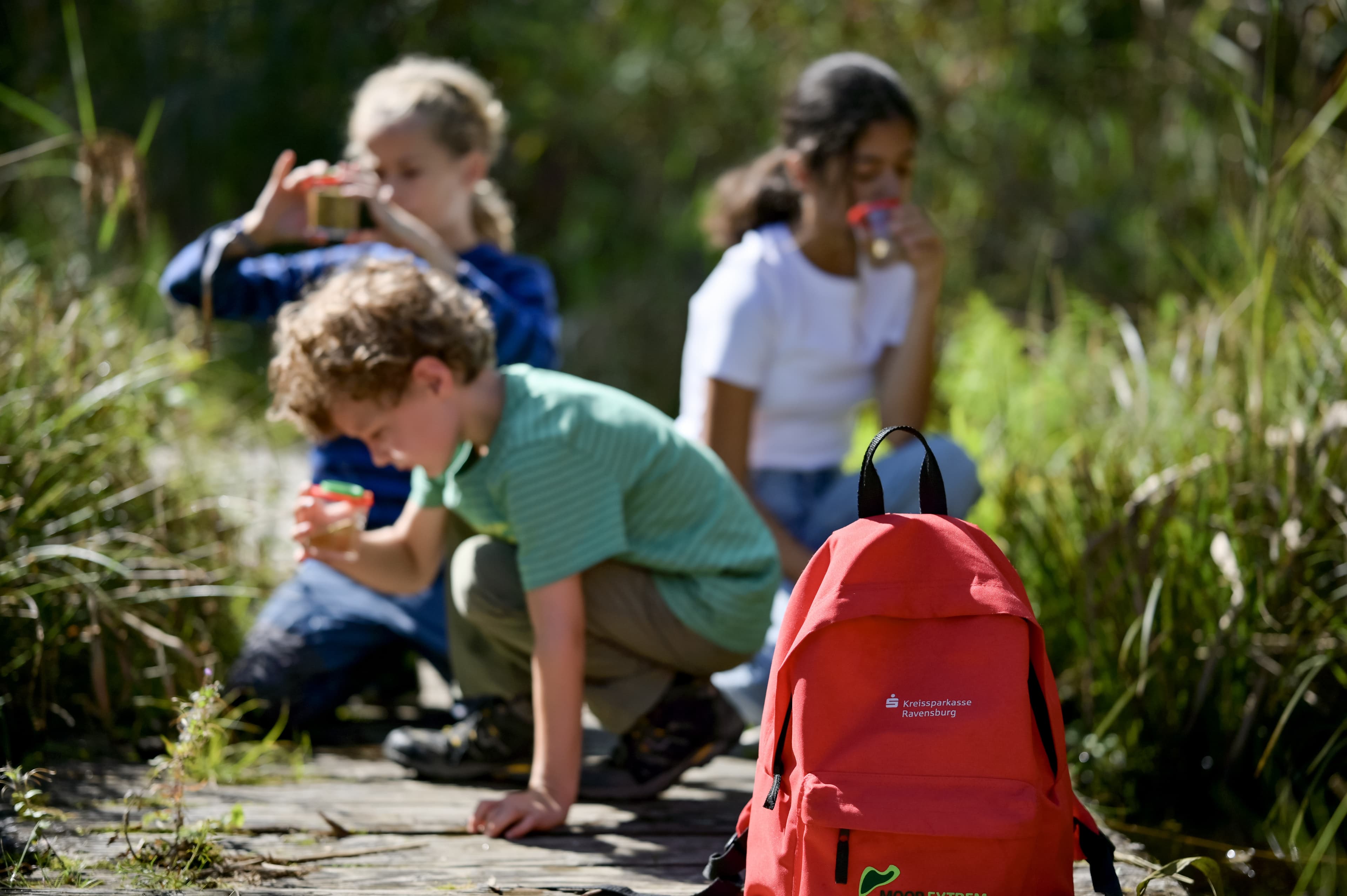 Forschertour durchs Wurzacher Ried mit dem Moor-Erlebnis-Rucksack