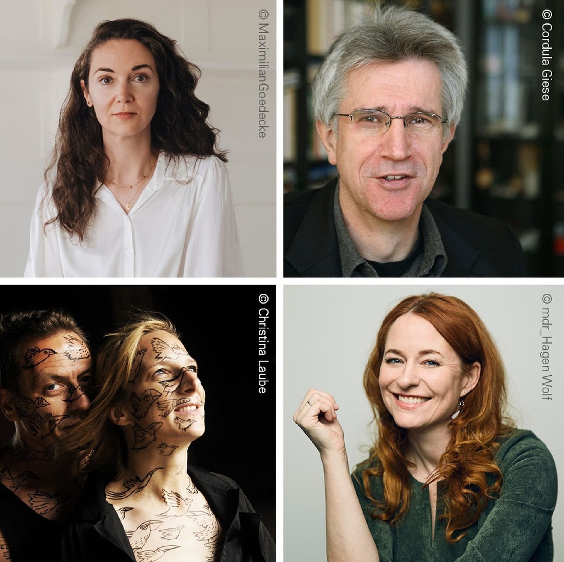 Das Line-Up der Literaturtage in Bad Mergentheim: Iris Wolf, Helmut Böttiger, Katrin Schumacher, Alexandra Lehmler und Matthias Debus