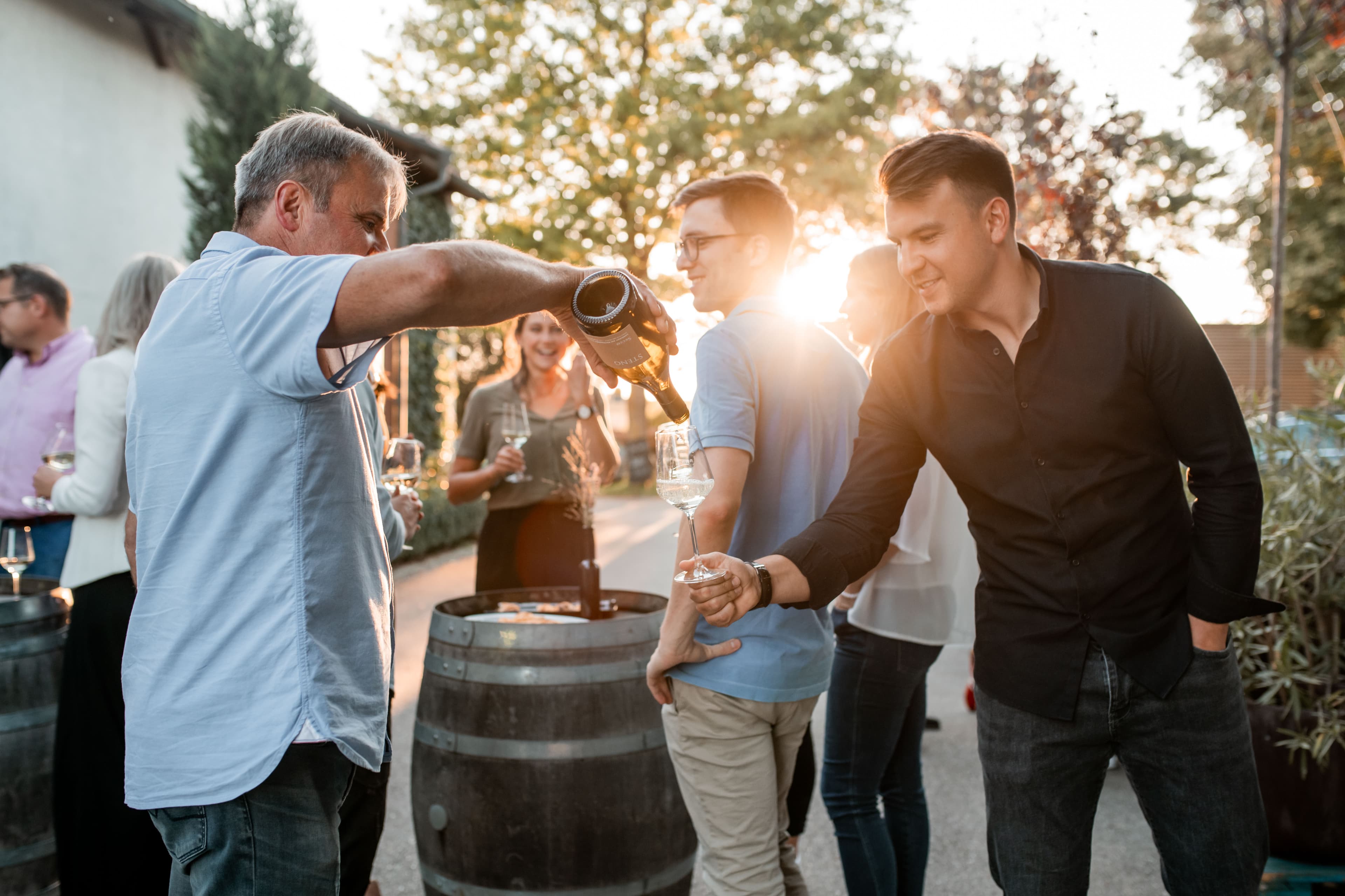 Sonnenterrasse an der Eventhalle | Steng Landgut | Lauffen am Neckar | HeilbronnerLand