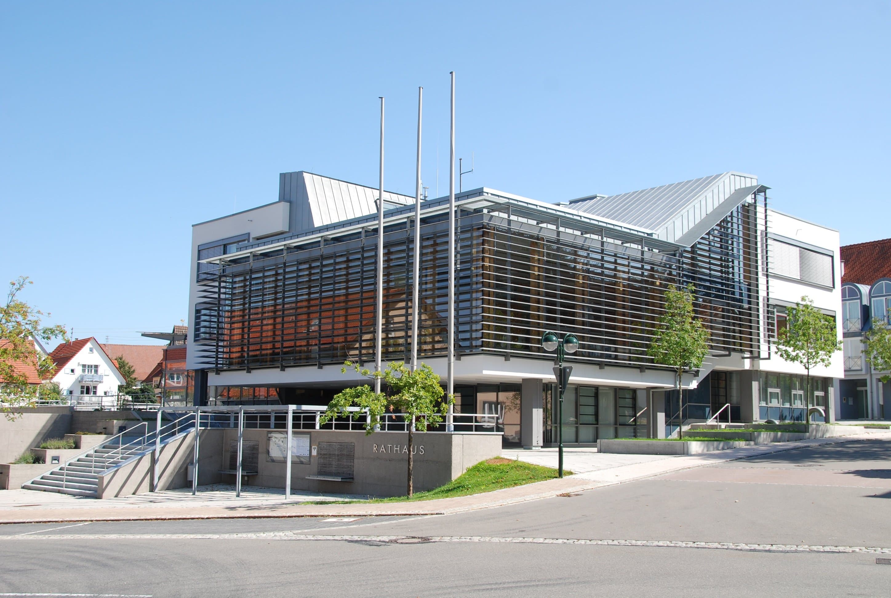 modernes Rathaus in Meßstetten