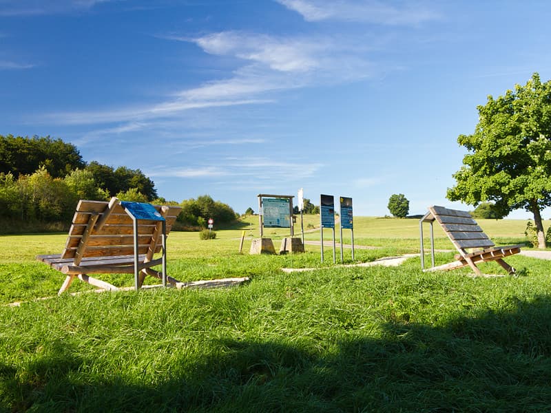 Beobachtungsplatz Sternenpark bei Zainingen am Rande des ehemaligen Truppenübungsplatz im Biosphärengebiet Schwäbische Alb.